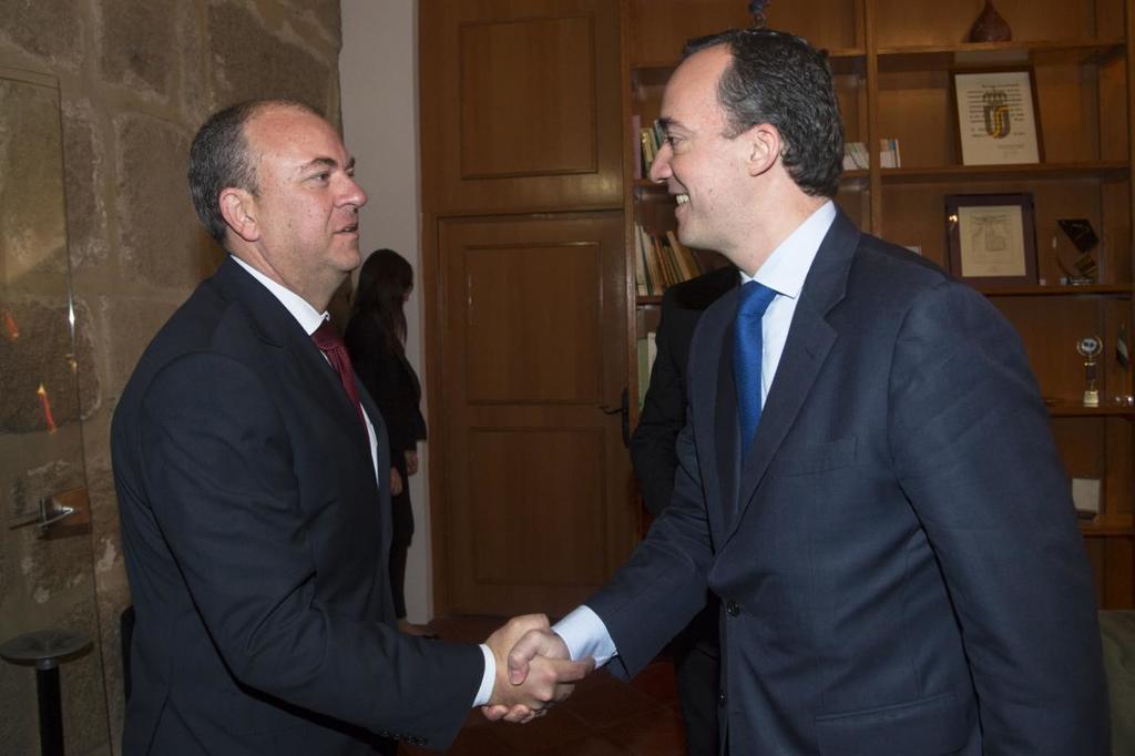 Gobex Reunión con Sec. de Estado El presidente del Gobierno de Extremadura, José Antonio Monago, se reúne con el secretario de Estado de Seguridad, Francisco Mar