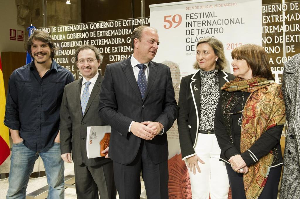 Gobex Presentación 59 Festival Mérida El presidente del Gobierno de Extremadura, José Antonio Monago, presenta la programación de la 59 edición del Festival Internaci
