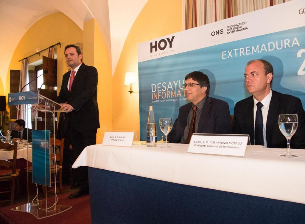 Gobex Desayuno Informativo HOY El presidente del Gobierno de Extremadura, José Antonio Monago, participa en el Desayuno Informativo ‘Extremadura Horizonte 2020