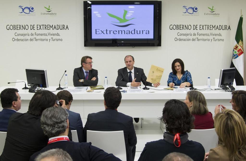 Gobex Ruta de los Descubridores El presidente del Gobierno de Extremadura, José Antonio Monago, presenta en FITUR la ‘Ruta de los Descubridores’. También asiste