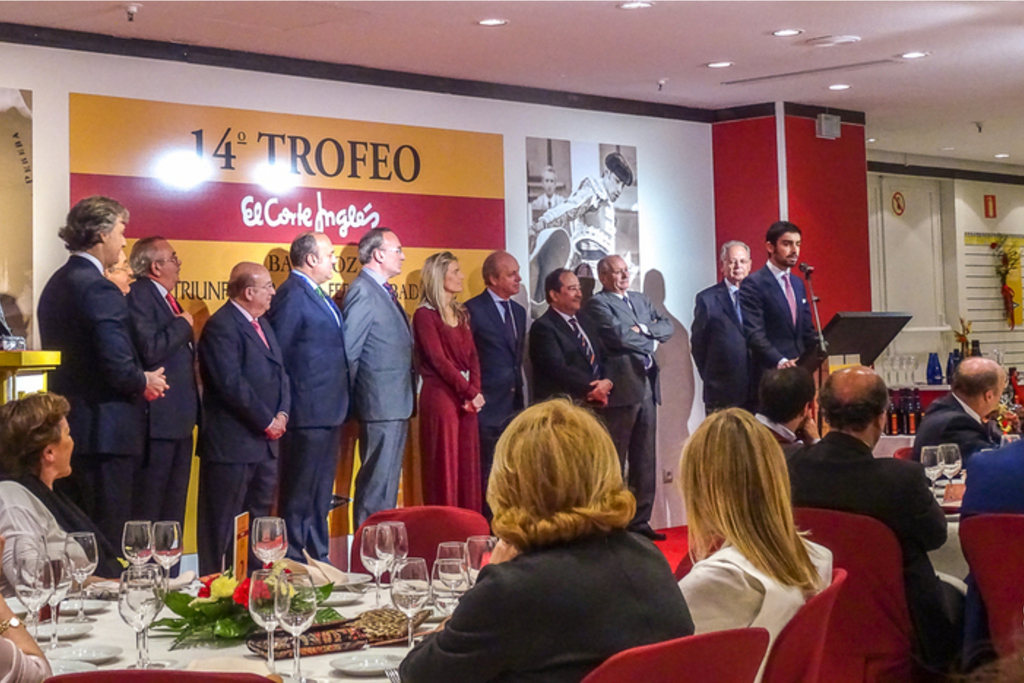 El Corte Inglés entrega el XIV Trofeo Taurino a Miguel Angel Perera