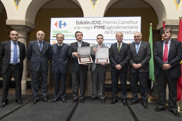 Gobex Premios Carrefour El presidente del Gobierno de Extremadura, José Antonio Monago, asiste al acto de entrega de los Premios Carrefour a la mejor py