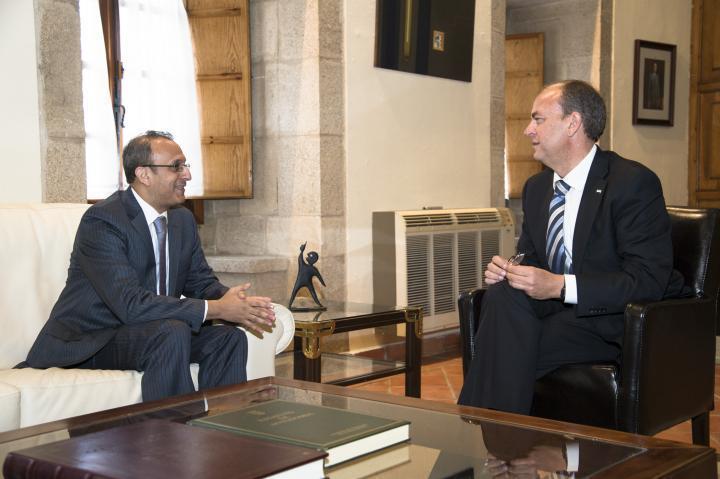 Gobex Recepción del Cónsul Marruecos El presidente del Gobierno de Extremadura, José Antonio Monago, recibe al Cónsul General de Marruecos, Mohammed Yebari
