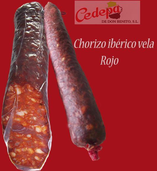 Productos cedepa Chorizo Ibérico Vela Rojo