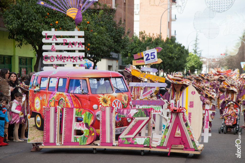 comparsa La Pava and Company desfile de comparsas carnaval de Badajoz