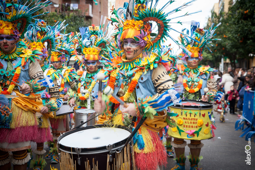 comparsa Wailuku Aloha. 25 Aniversario desfile de comparsas carnaval de Badajoz 18