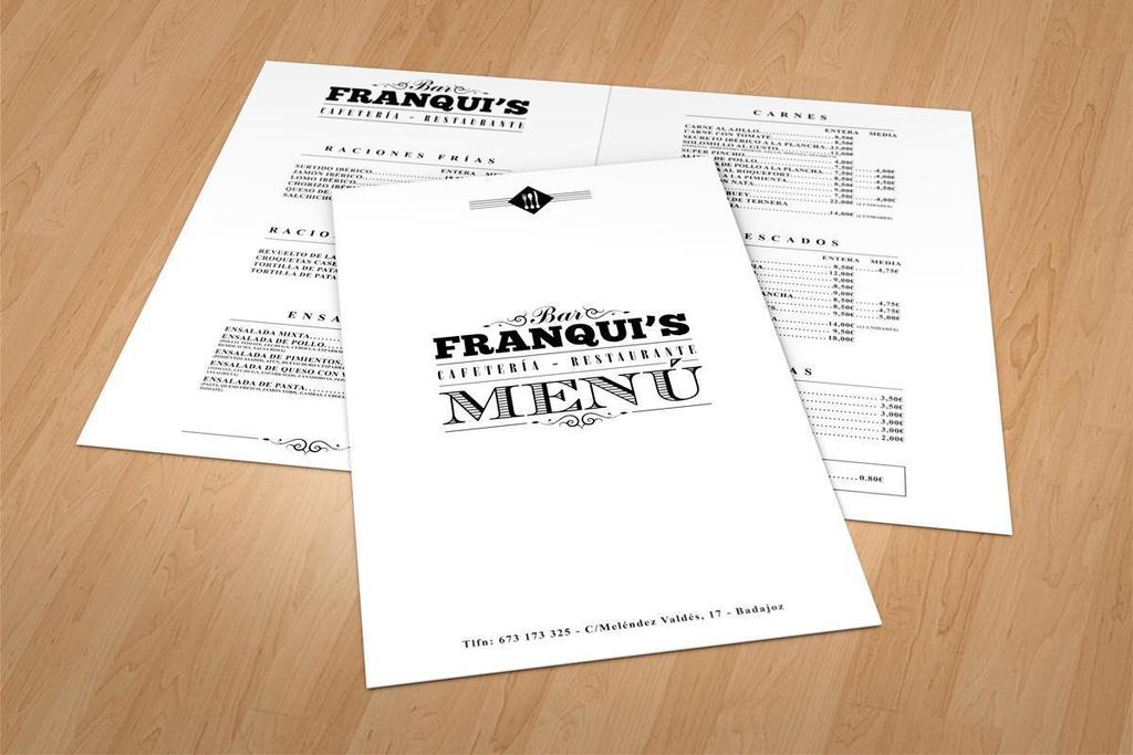 Diseño Gráfico Bar Franqui's