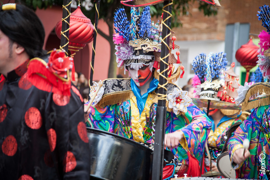 comparsa comparsa Los Soletes de Mulan vamos y como Chinos Trabajamos desfile de comparsas carnaval de Badajoz 11