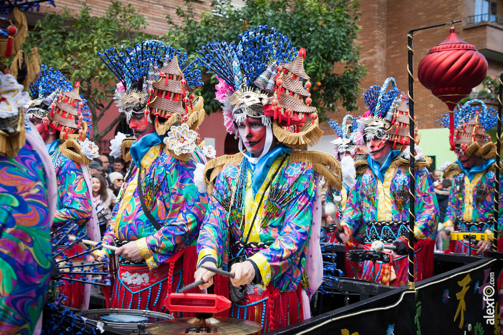 comparsa comparsa Los Soletes de Mulan vamos y como Chinos Trabajamos desfile de comparsas carnaval de Badajoz 13