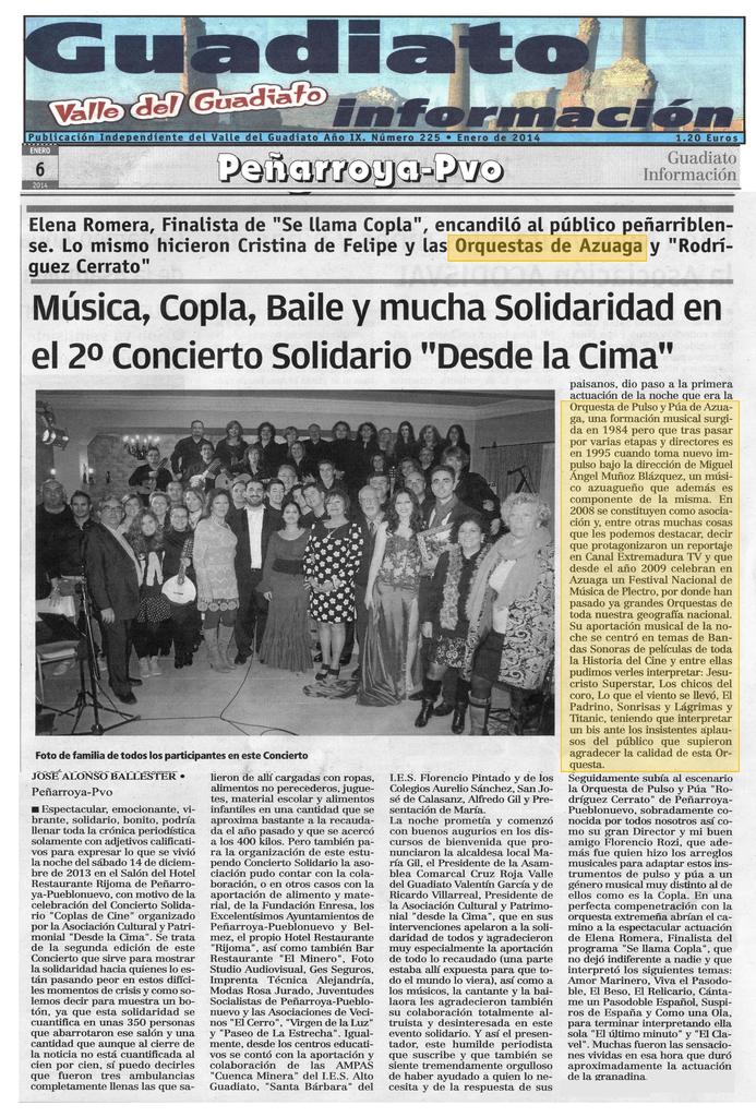 Noticias-Prensa Gala solidaria Peñarroya