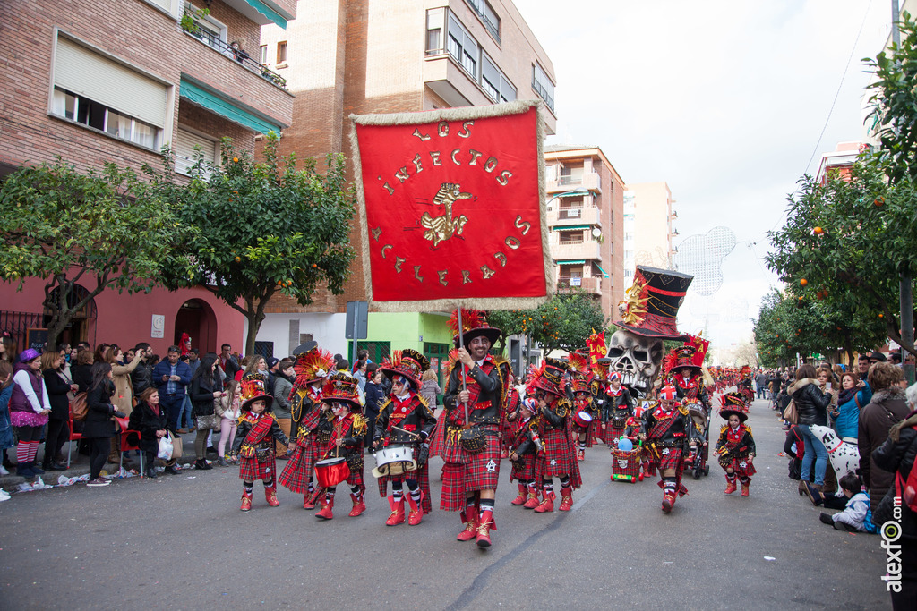 comparsa Los Infectos acelerados de Punky vamos y el culo enseñamos desfile de comparsas carnaval de Badajoz