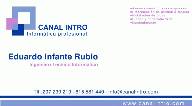 CANAL INTRO Eduardo Infante Rubio