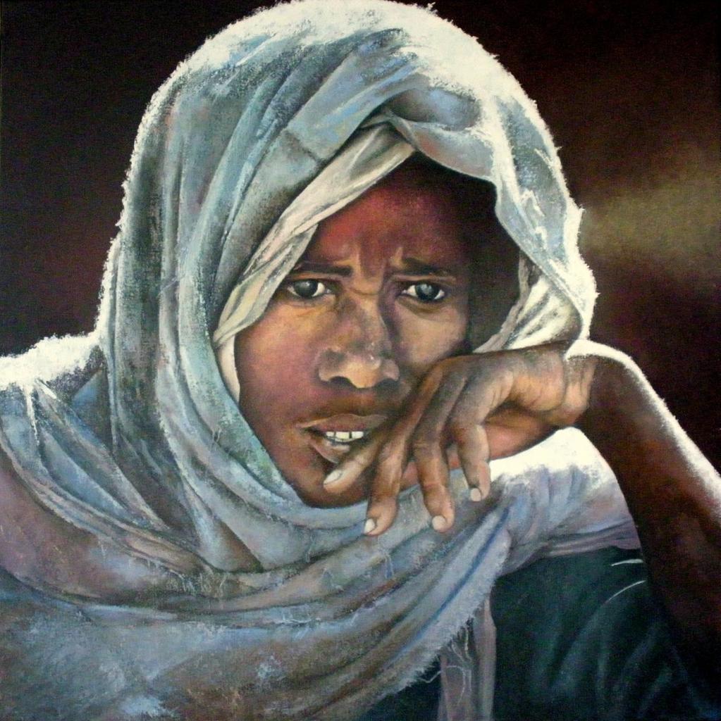 Portfolio Tomás Castaño Mujer etiope en actitud contemplativa