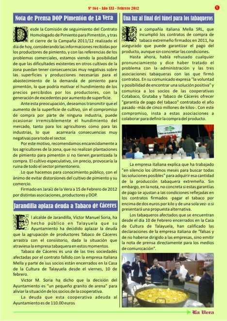 Revista La Vera nº 164 - Febrero 2012 140f1_25a6