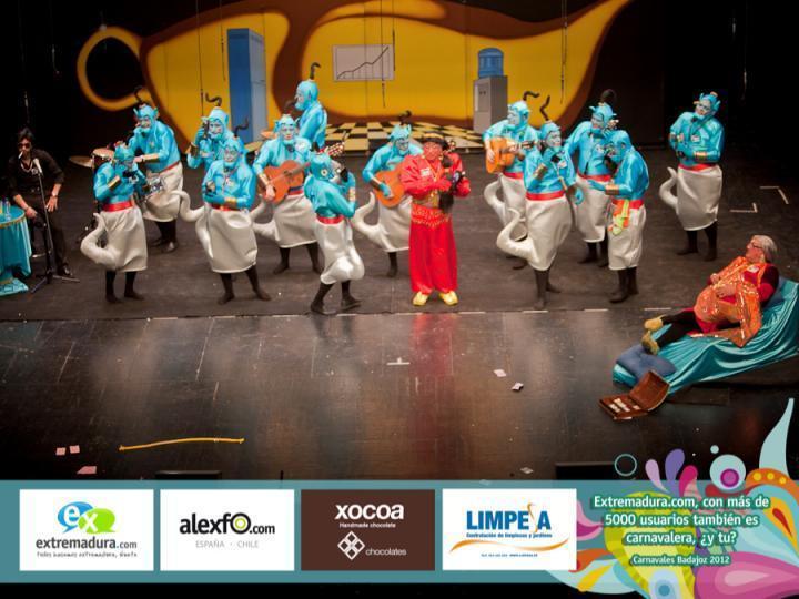 Semifinales Concurso de Murgas 2012 Murga Los Mirinda. Carnaval Badajoz 2012
