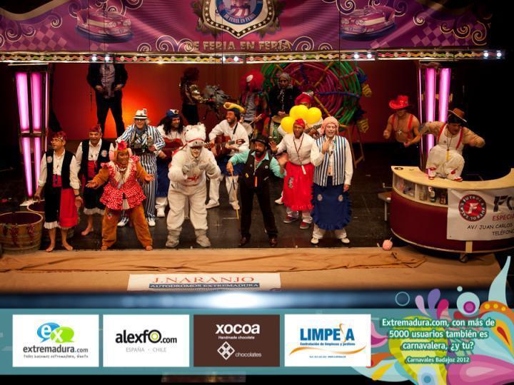 Semifinales Concurso de Murgas 2012 Murga Pa' 4 días. Carnaval Badajoz 2012