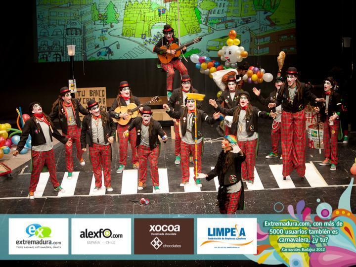 Semifinales Concurso de Murgas 2012 Murga Sikitrakys. Carnaval Badajoz 2012