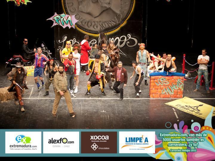 Semifinales Concurso de Murgas 2012 Murga Los Chungos.  Carnaval Badajoz 2012