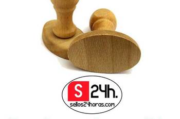 Sello goma madera ovalado 4 normal 3 2