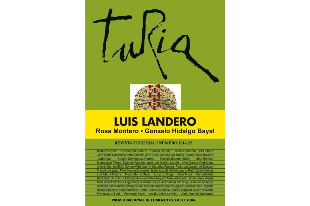 Cultura participa en el homenaje a Luis Landero de la revista ‘Turia’, que le dedica un monográfico