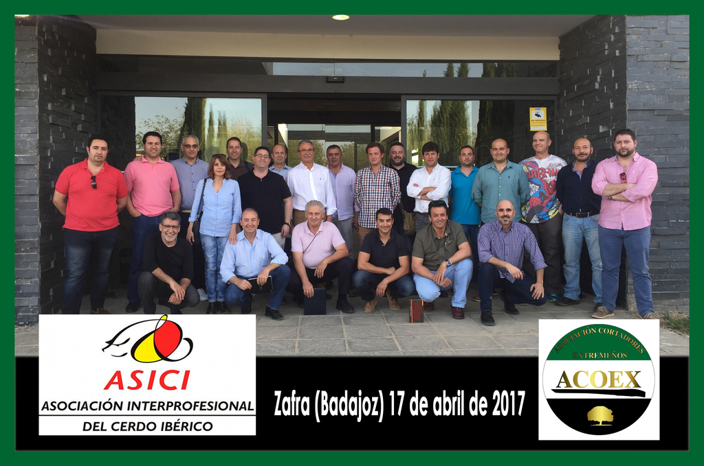 ACOEX en las instalaciones de ASICI en Zafra ,Asociación Interprofesional del Cerdo Ibérico.