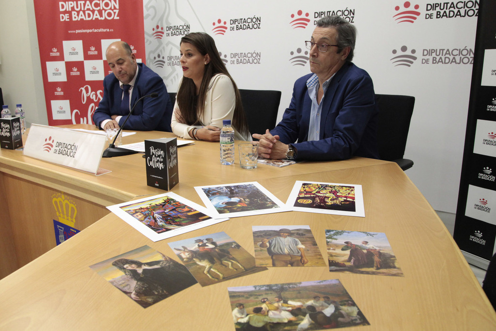 La Diputación de Badajoz rinde homenaje a los pintores de Segura de León, Pérez Jiménez y Guillermo Silveira