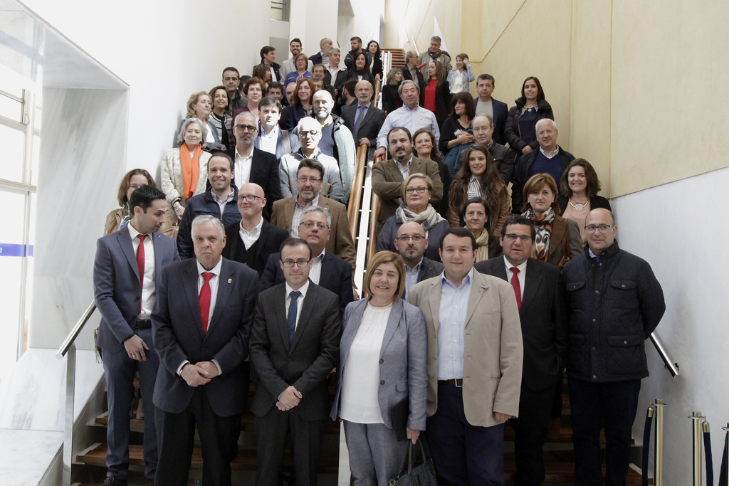 Cargos públicos y técnicos de las Diputaciones de Badajoz y Cáceres se reúnen en una jornada de trabajo