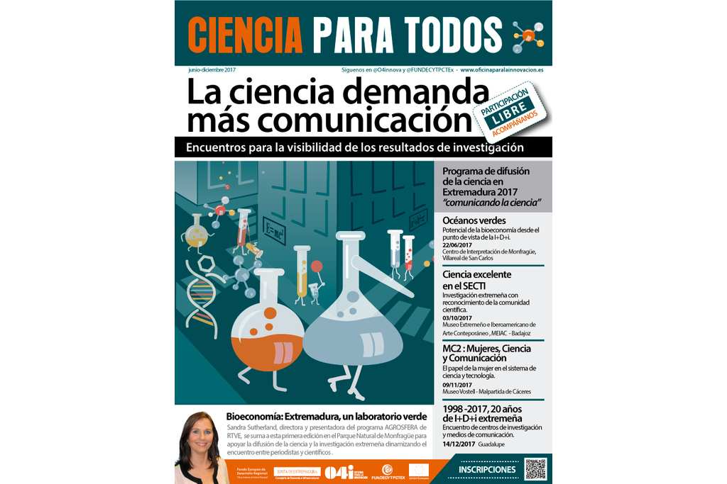 La Junta de Extremadura pone en marcha el programa ‘Ciencia para Todos’ para dar visibilidad a la I+D+i extremeña