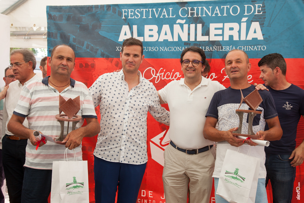 Lucio y Raúl Jiménez García, primer premio del 31º Concurso de Albañilería de Malpartida de Plasencia
