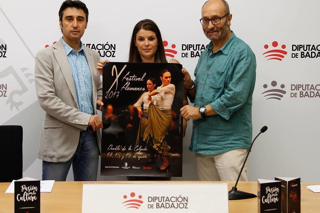 Manuel Pajares, Manuela Sánchez y Aurelio Gallardo conforman el cartel del X Festival Flamenco de Puebla de la Calzada