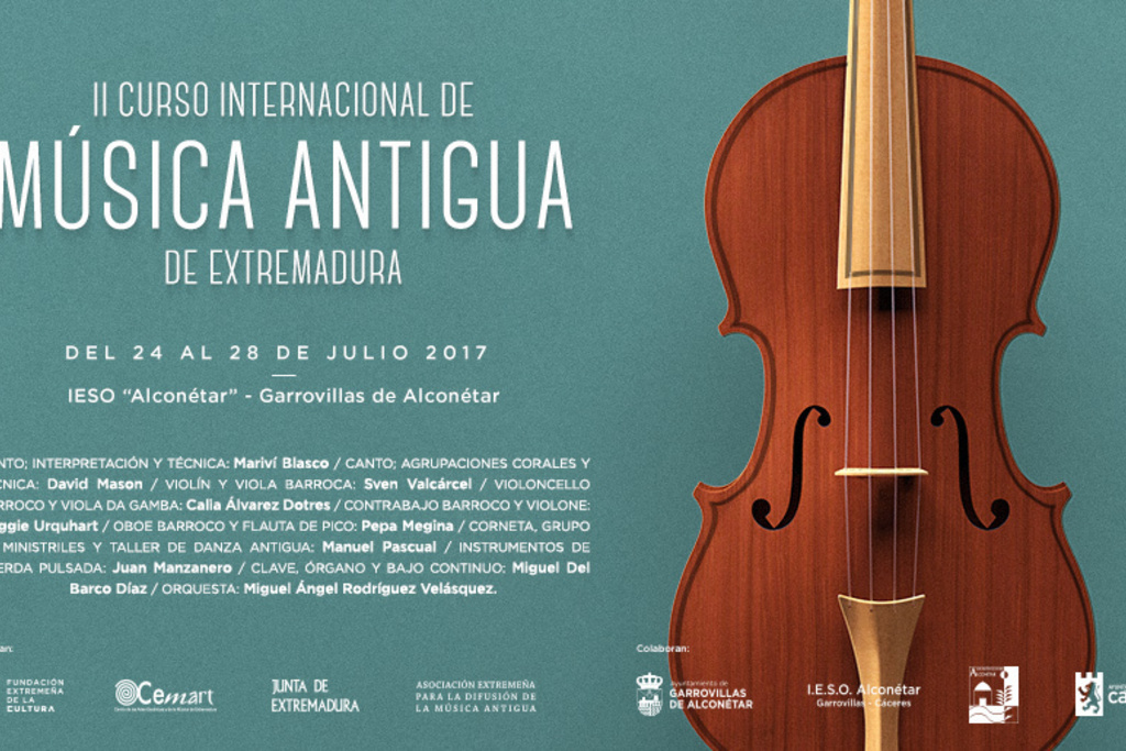 El II Curso de Música Antigua amplía su plazo de inscripción hasta el 15 de julio