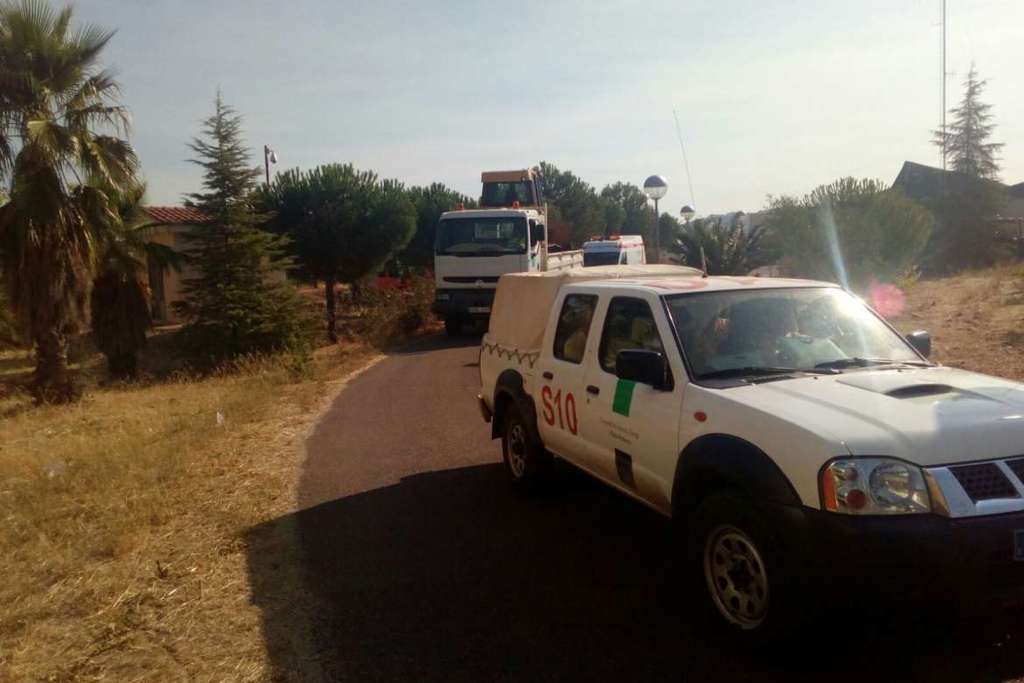 La Junta de Extremadura envía medios técnicos y humanos de apoyo a la zona de los incendios de Castelo Blanco en Portugal