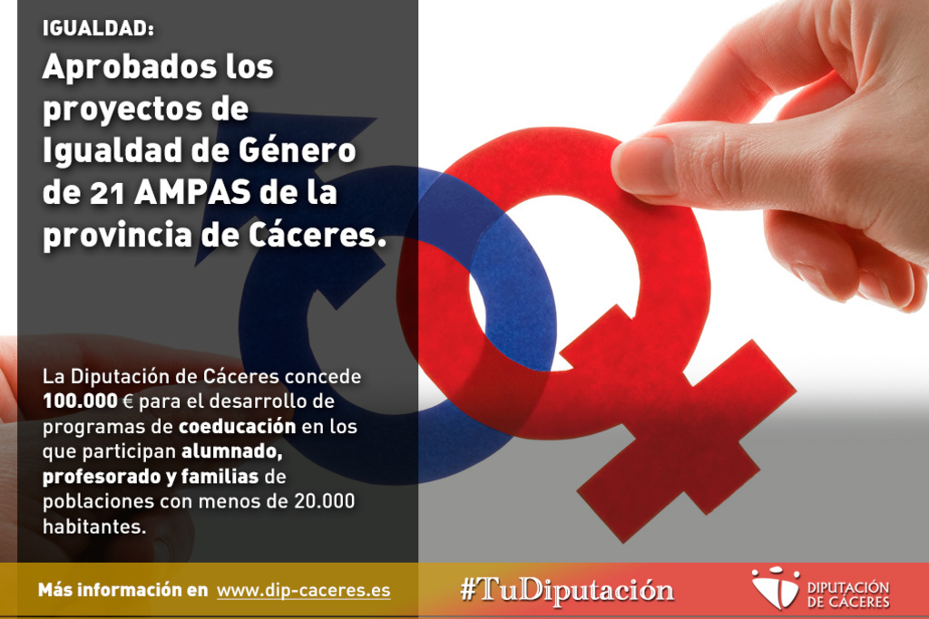 Aprobados los proyectos de Igualdad de Género de 21 AMPAS de la provincia de Cáceres