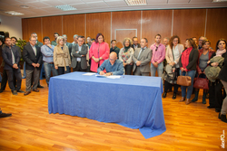 Angel García, ADISGATA firma la adhesión al Pacto por el ferrocarril