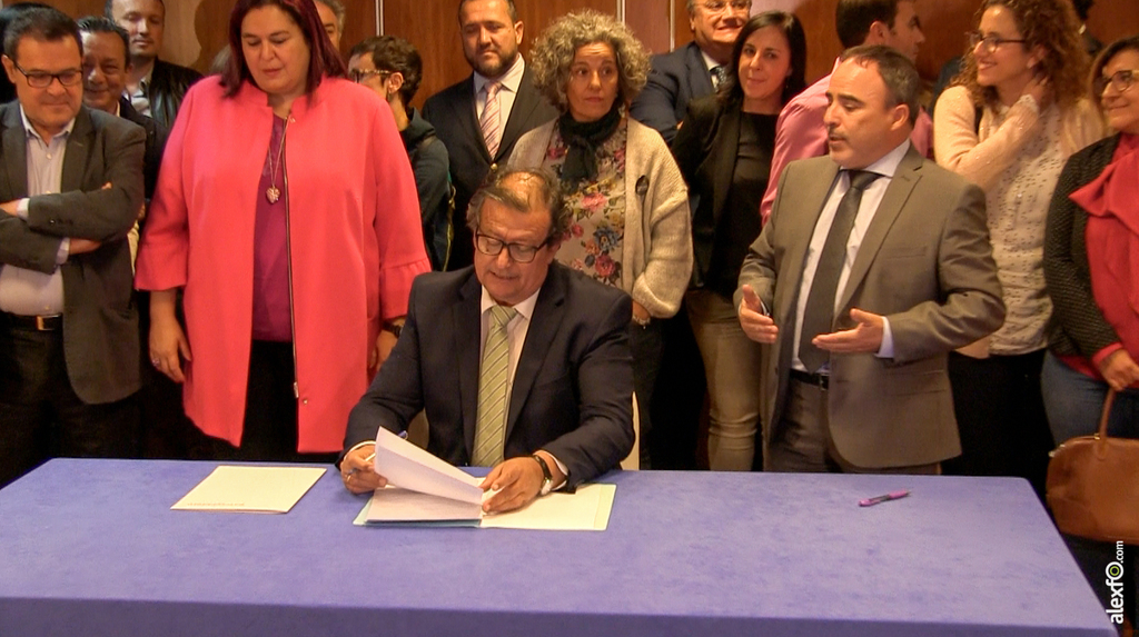 Jose Luis Ascarza, CETEX se adhiere al Pacto por el Ferrocarril en Extremadura