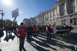 Manifestación Tren Digno ya para Extremadura en Madrid