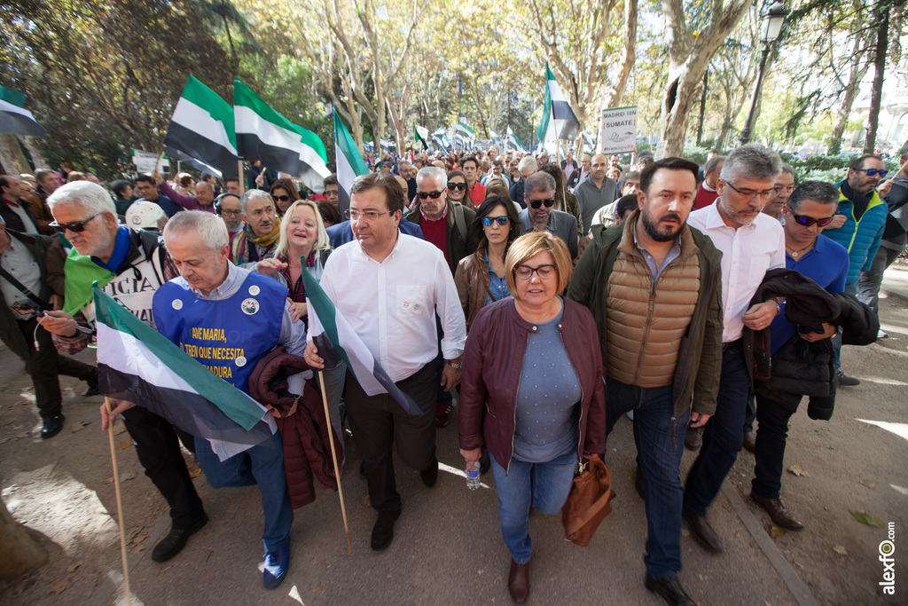 Manifestación Tren Digno ya para Extremadura en Madrid