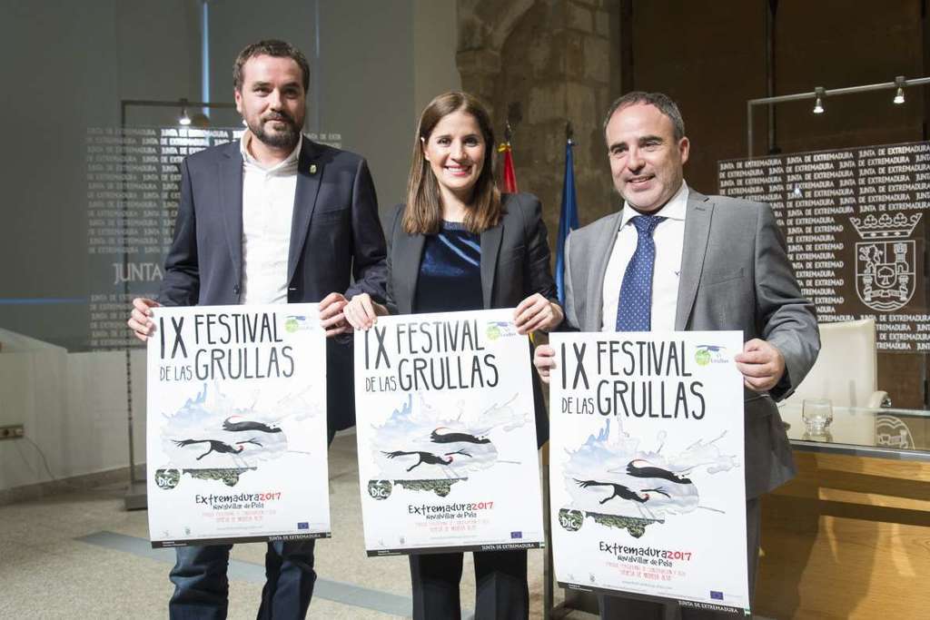 Rosiña anima a participar los días 2 y 3 de diciembre en la IX edición del Festival de las Grullas en Navalvillar de Pela