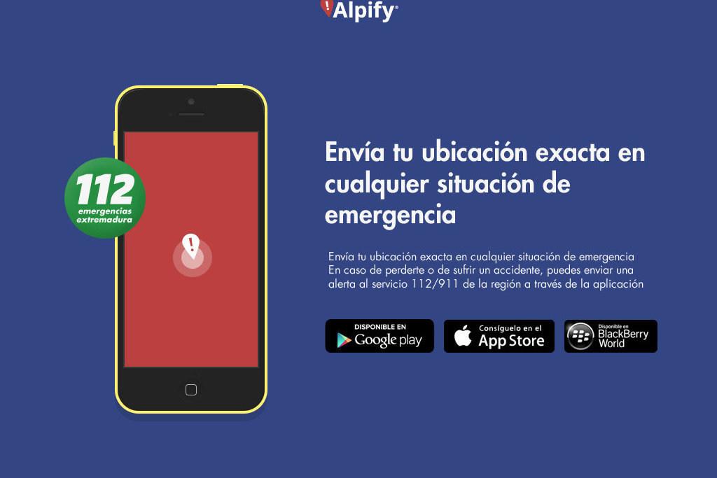 La aplicación Alpify de servicio de localización del Centro de Urgencias y Emergencias 112 llega a 11.503 usuarios en Extremadura
