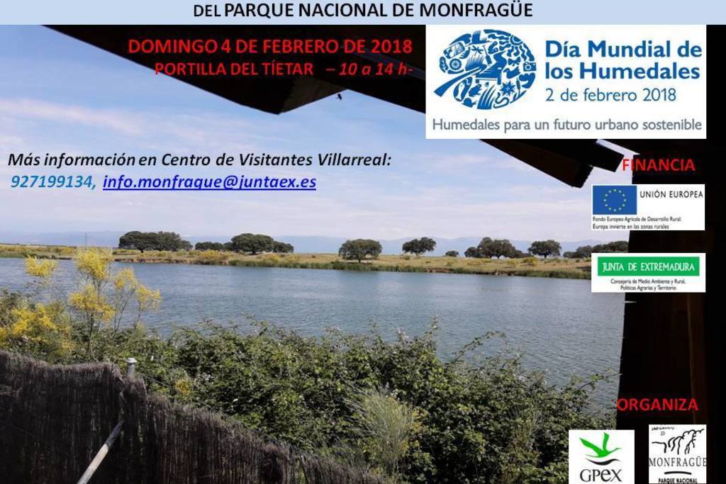 El Parque Nacional de Monfragüe acoge un taller de introducción a la diversidad faunística y florística con motivo del Día Mundial de los Humedales
