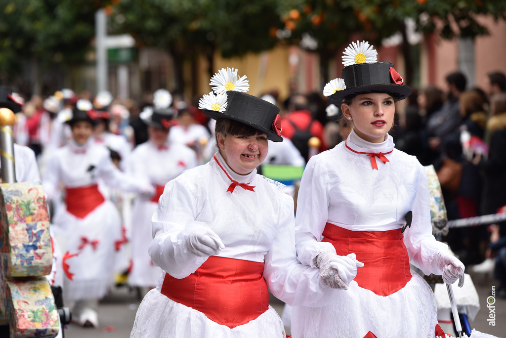 Comparsa Colorido sobre Ruedas (ASPACEBA) - Desfile de Comparsas Carnaval de Badajoz 2018