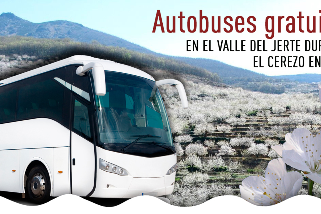 El Valle del Jerte ofrece rutas gratuitas en bus durante el Cerezo en Flor 2018