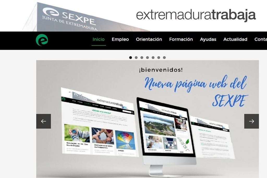 El SEXPE renueva su página web de Extremaduratrabaja para acercarse más al ciudadano