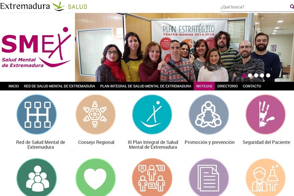 El SES pone en marcha la web Salud Mental Extremadura (SMEX)