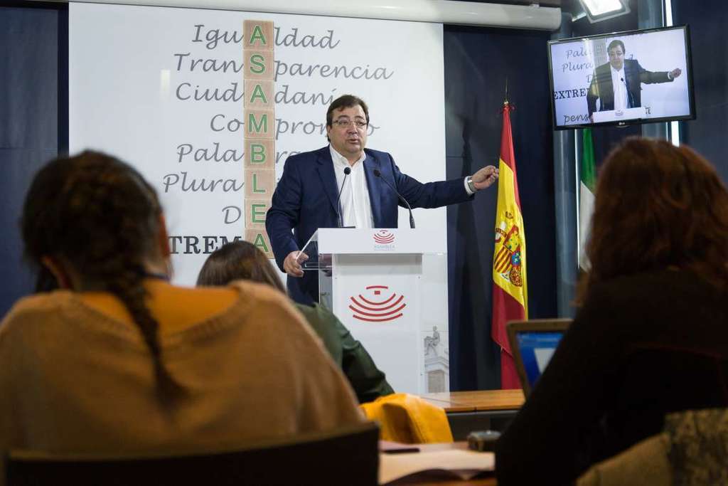 Fernández Vara asevera que no permitirá que Extremadura se convierta en chivo expiatorio de nadie