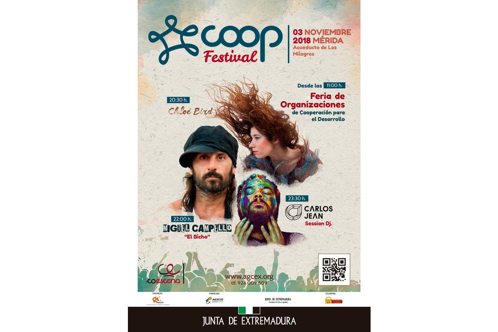 El 'Coop-Festival' ofrecerá en Mérida un espacio de participación con la sociedad civil que trabaja en cooperación y cultura