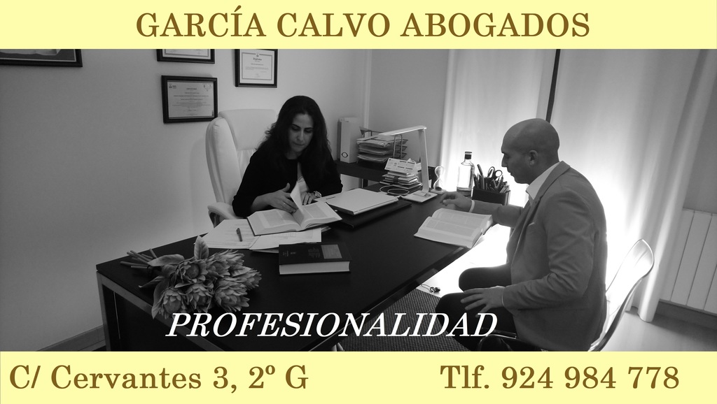 García Calvo Abogados Almendralejo Profesionalidad
