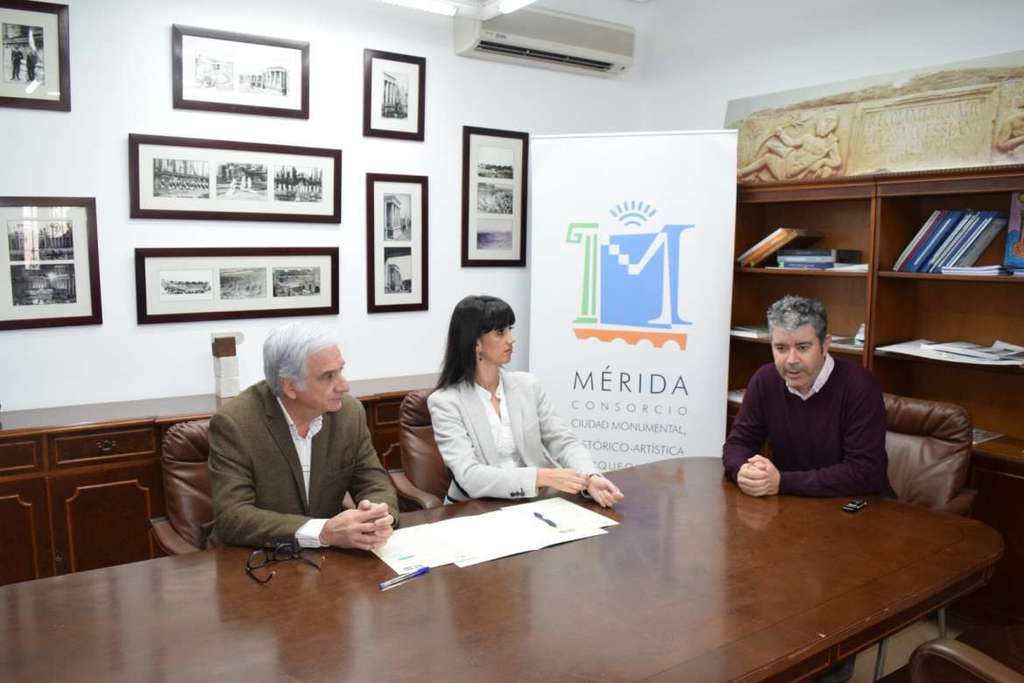 El Consorcio de Mérida y el Colegio de Arquitectos firman un acuerdo de colaboración para la mejora del yacimiento arqueológico