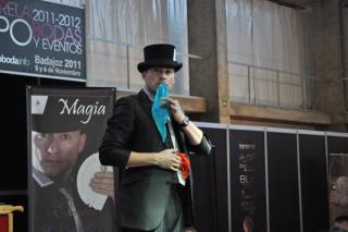 Magia y Humor con Emilio El Mago en Expobodas y Eventos 2011
