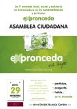 I Asamblea Ciudadana por la primera moneda local, social y solidaria de Extremadura, el EXpronceda